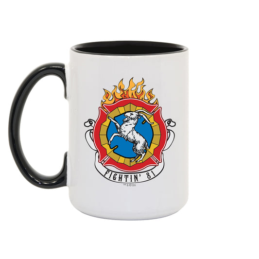 Chicago Fire Fightin' 81 Two Tone Inner/Handle Black Mug