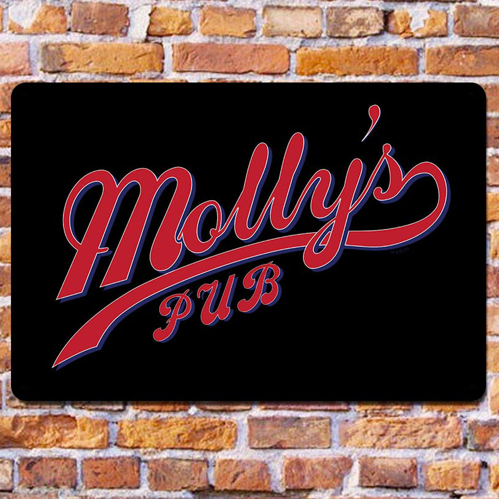 Chicago Fire Molly's Pub Metal Sign - 18 x 12