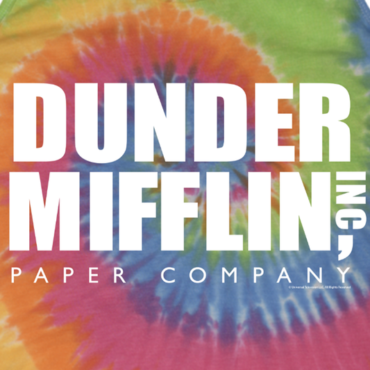 The Office Dunder Mifflin Tie Dye Racerback Tank Top