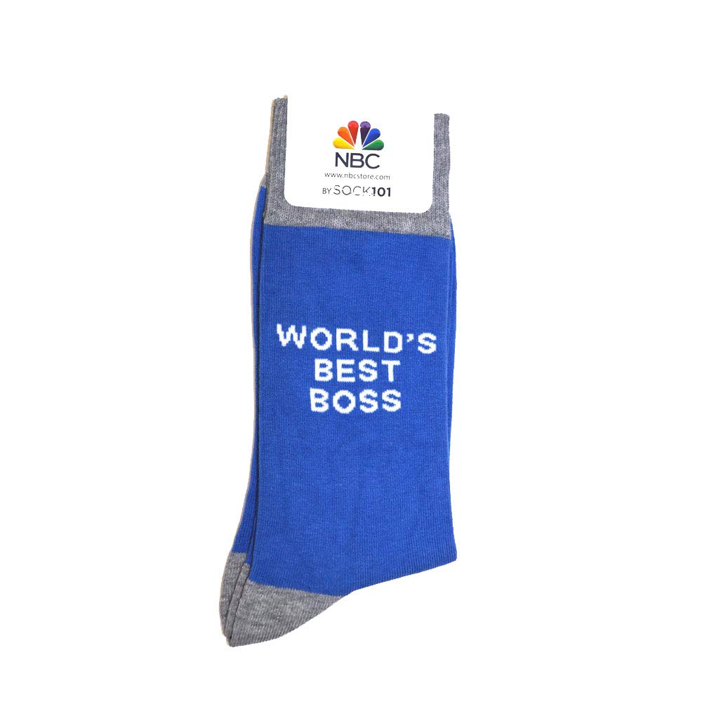 The Office World's Best Boss Dunder Mifflin Custom Knit Socks