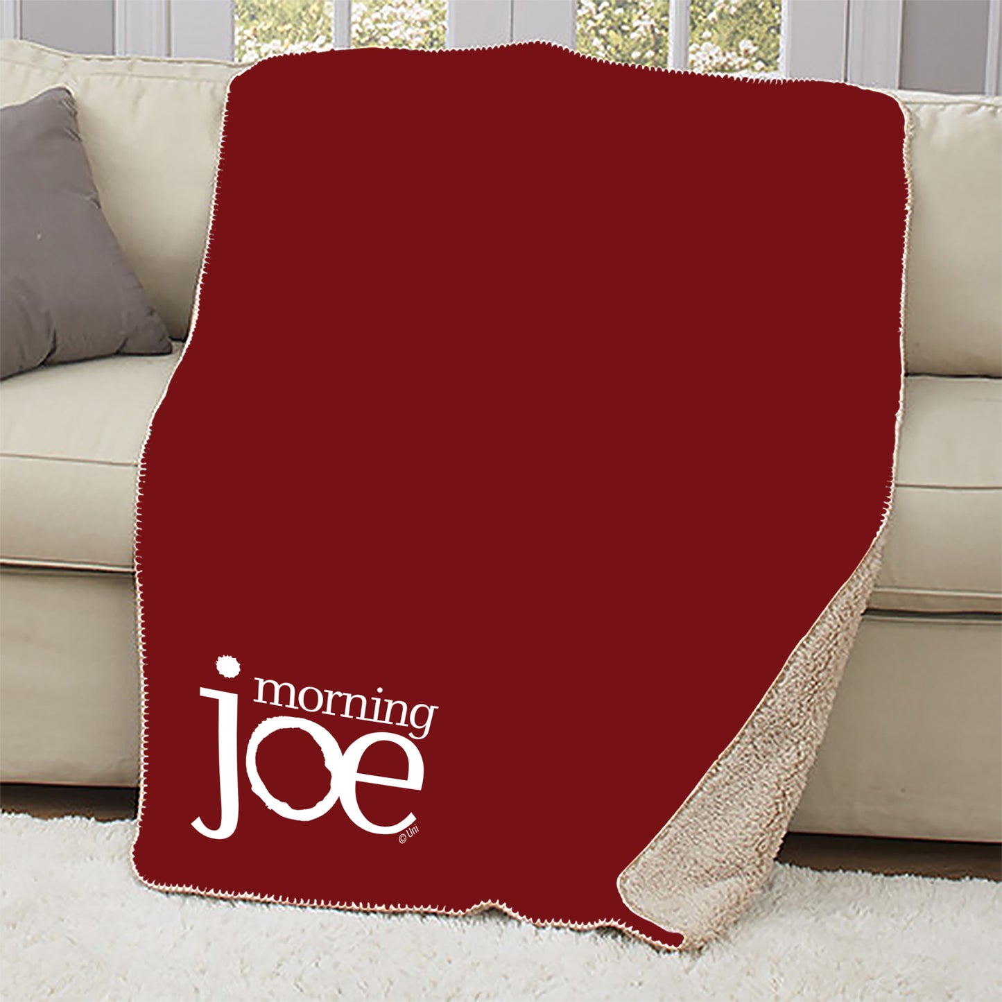 Morning Joe LOGO Sherpa Blanket