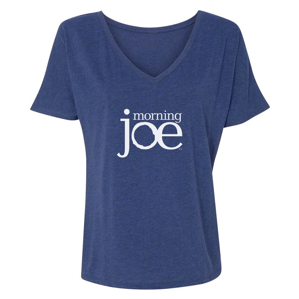 Morning Joe LOGO Women's Relaxed V-Neck T-Shirt