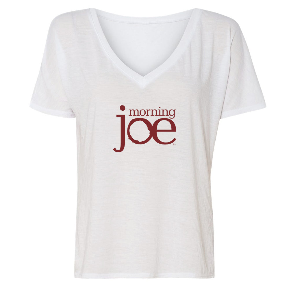 Morning Joe LOGO Women's Relaxed V-Neck T-Shirt