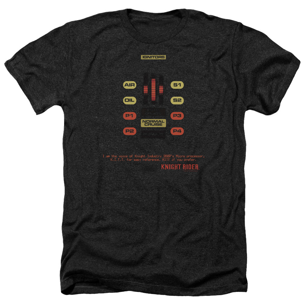 Knight Rider KITT Console Heather Short Sleeve T-Shirt