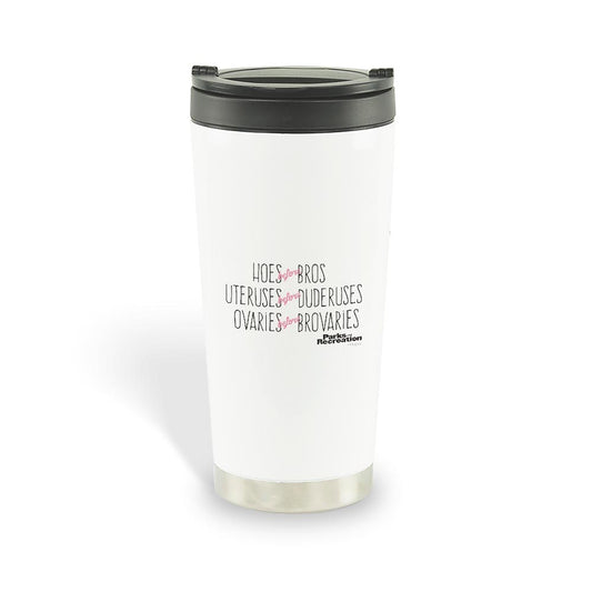 Parks And Recreation Hoes Before Bros Stainless Steel Travel Mug
