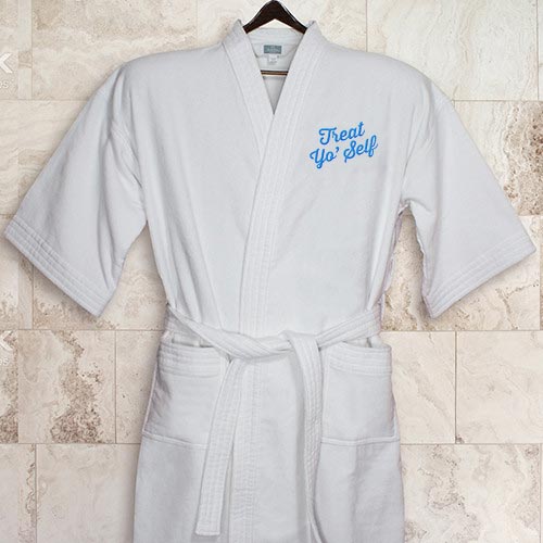 Parks and Recreation Treat Yo' Self Embroidered Robe