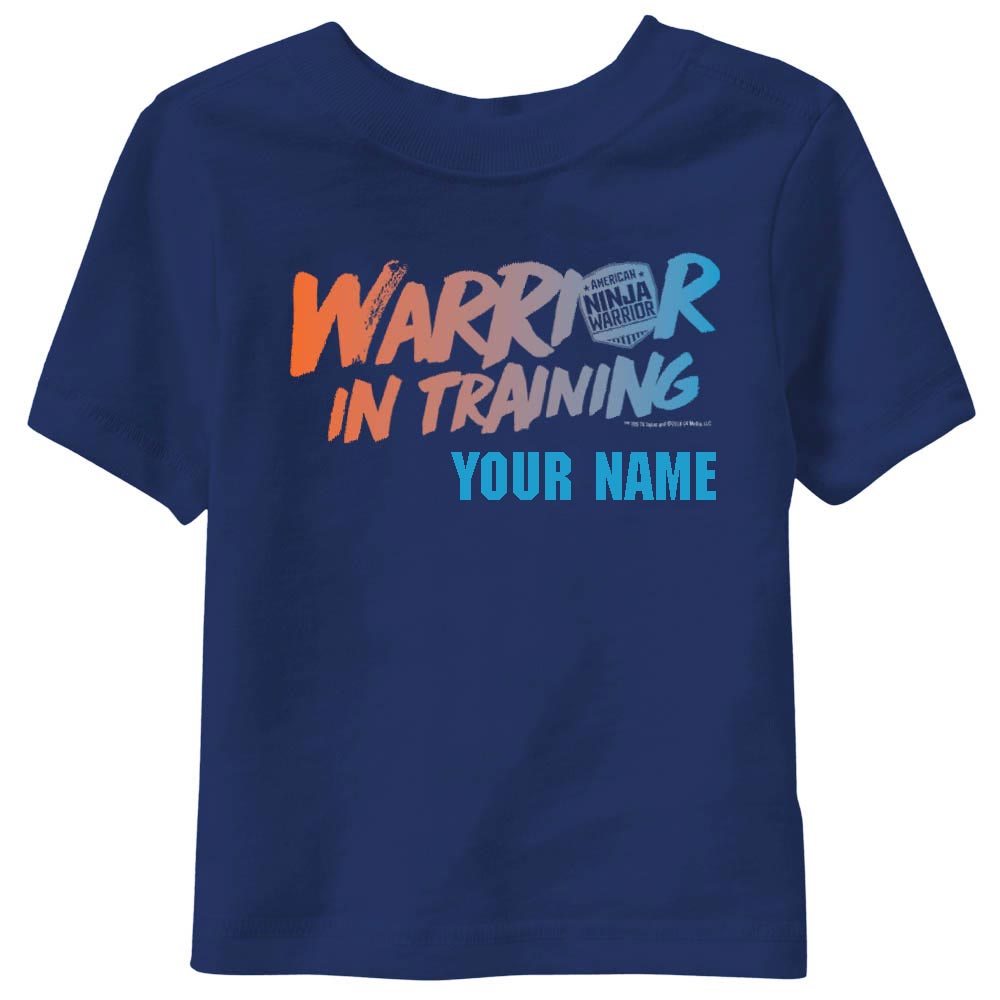 Personalized Warrior In Training Kids Short Sleeve T-Shirt