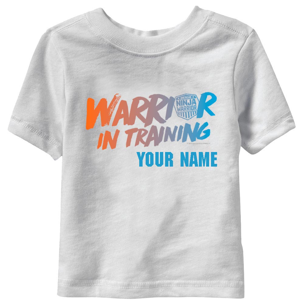 Personalized Warrior In Training Kids Short Sleeve T-Shirt