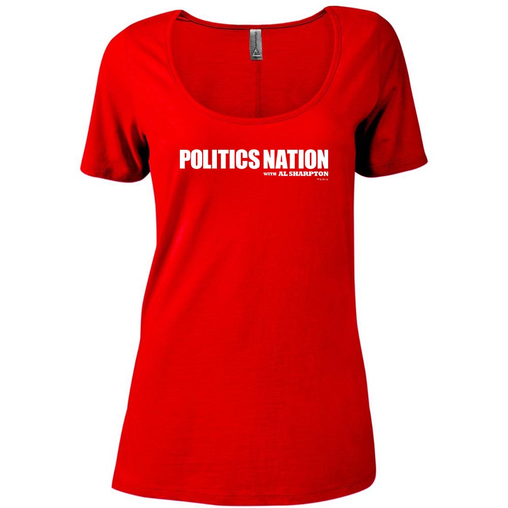 PoliticsNation LOGO Women's Relaxed Scoop Neck T-Shirt