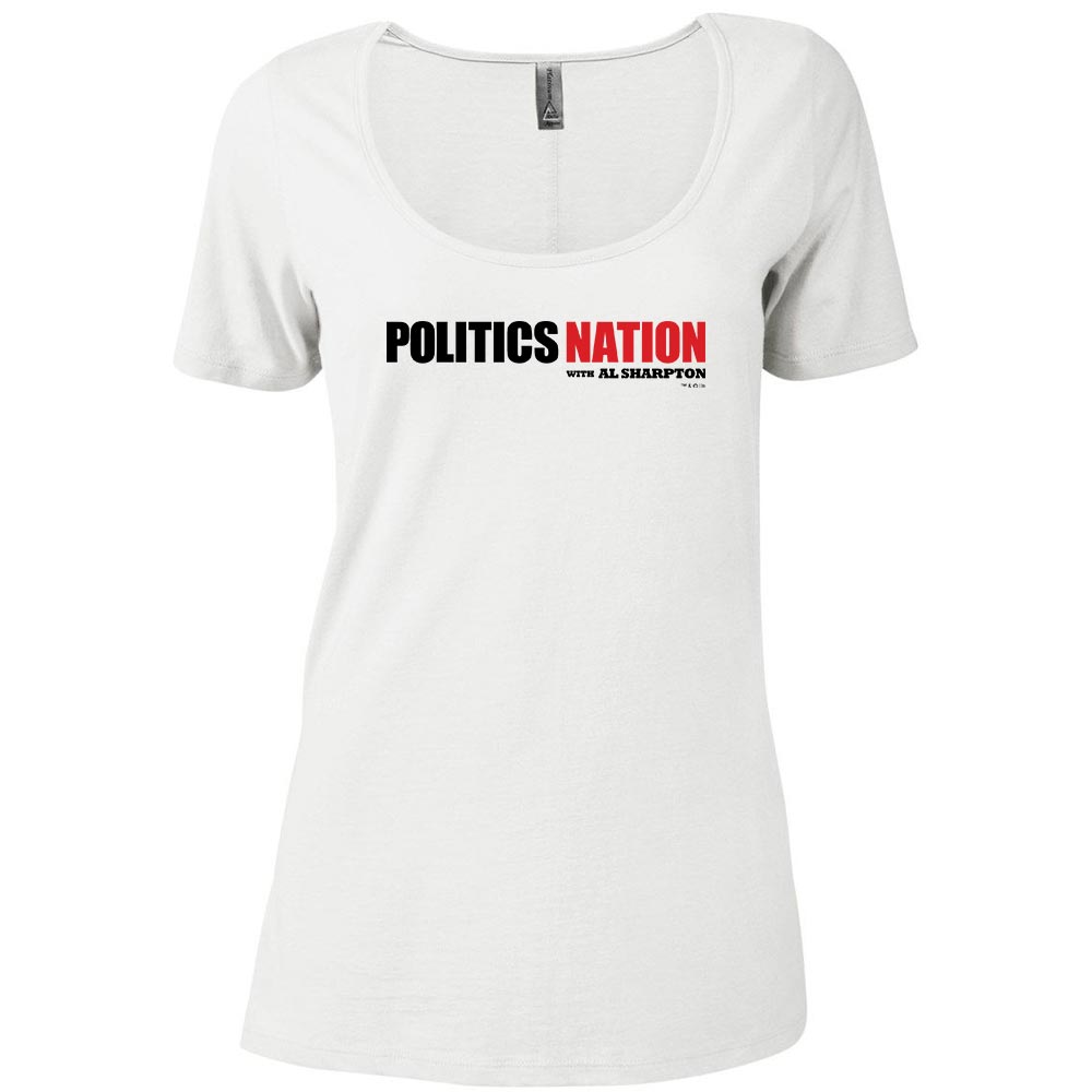 PoliticsNation LOGO Women's Relaxed Scoop Neck T-Shirt