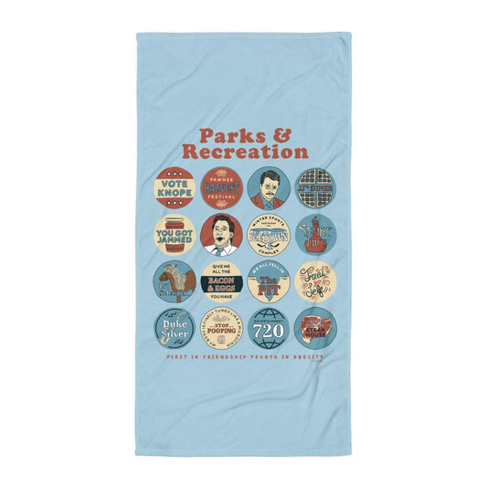Parks and Recreation Quote Mash-Up Beach Towel