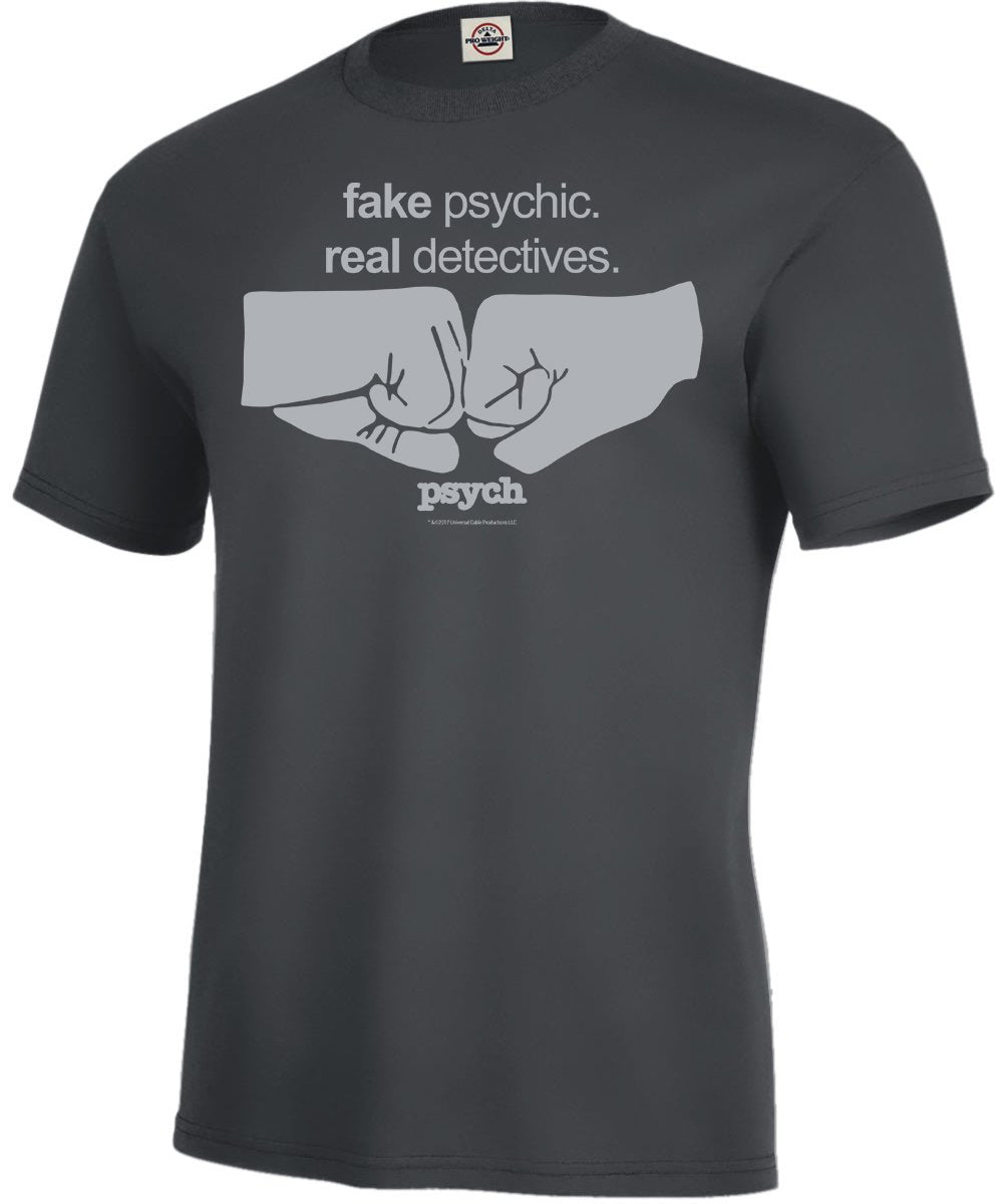 Psych Fist Bump Adult Short Sleeve T Shirt
