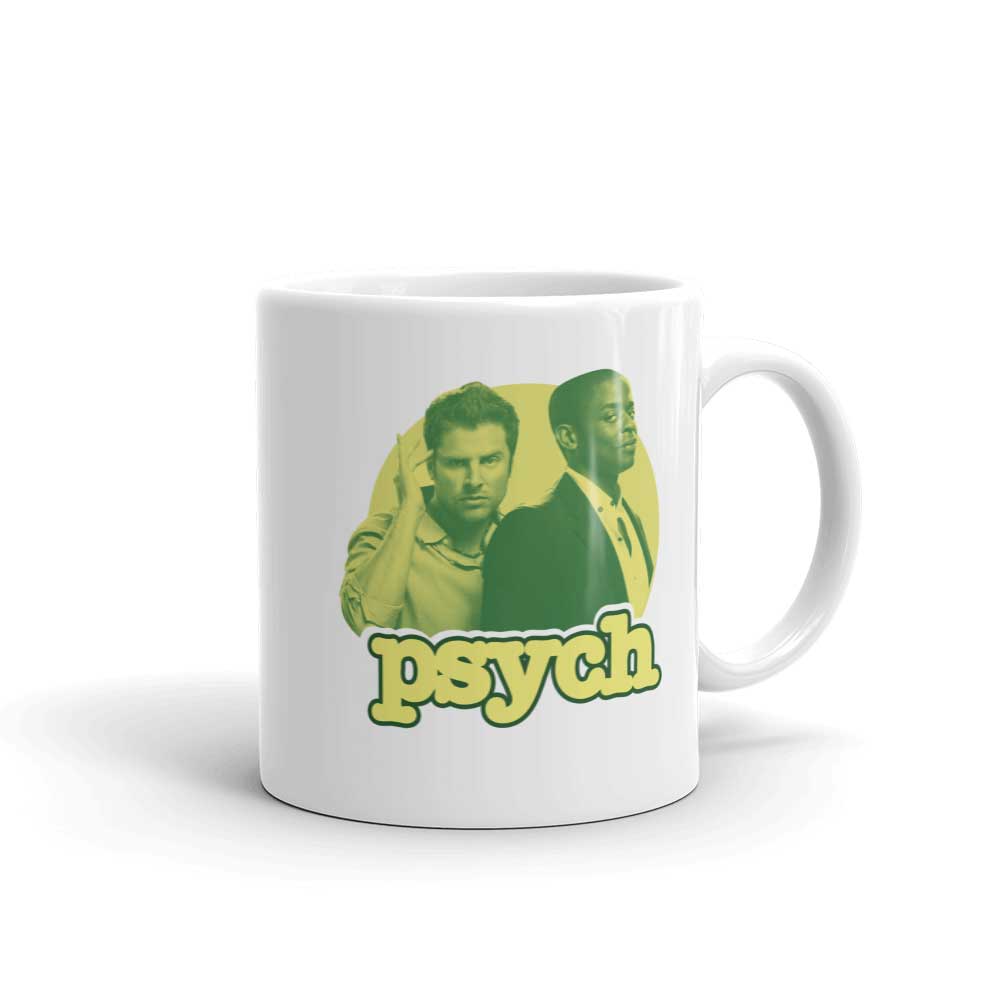 Psych Gus and Shawn White Mug