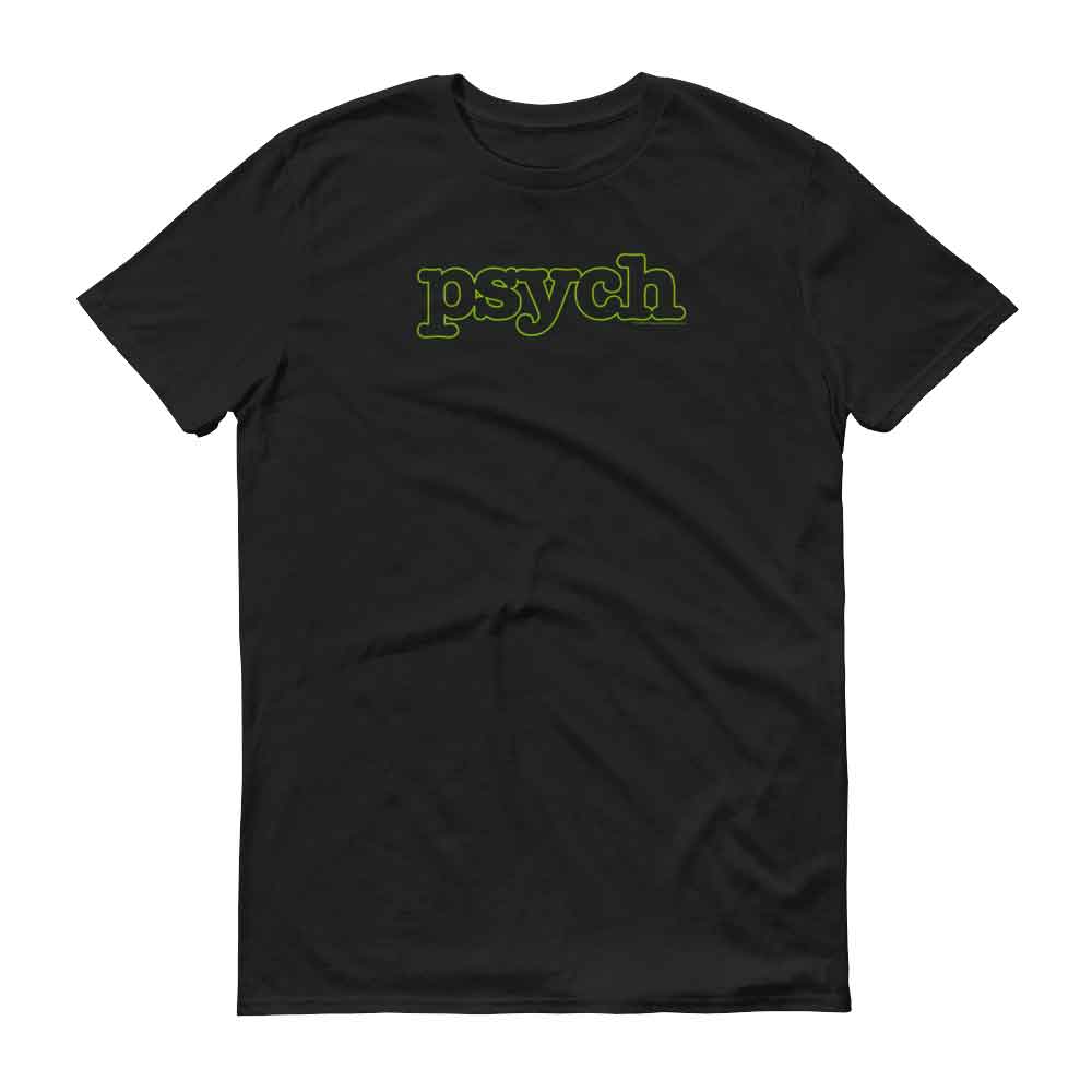 Psych Outline Logo Comfortable T-Shirt - Official Tee Psych Outline Logo Comfortable T-Shirt - Official Tee