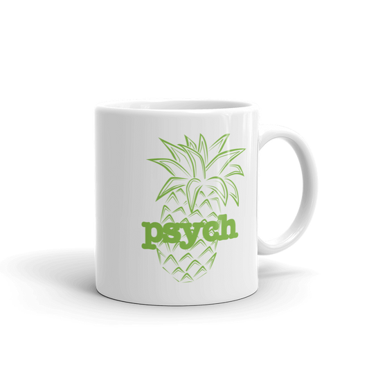 Psych Pineapple White Mug