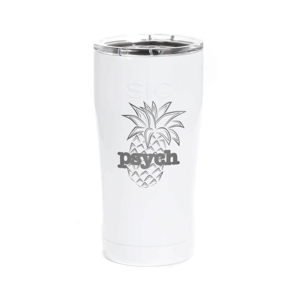 Psych Pineapple Laser Engraved SIC Tumbler