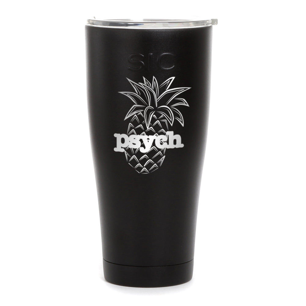 Psych Pineapple Laser Engraved SIC Tumbler