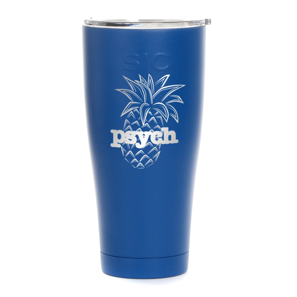 Psych Pineapple Laser Engraved SIC Tumbler