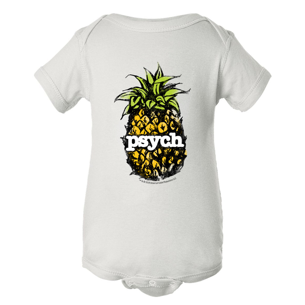 Psych Vintage Pineapple Baby Bodysuit