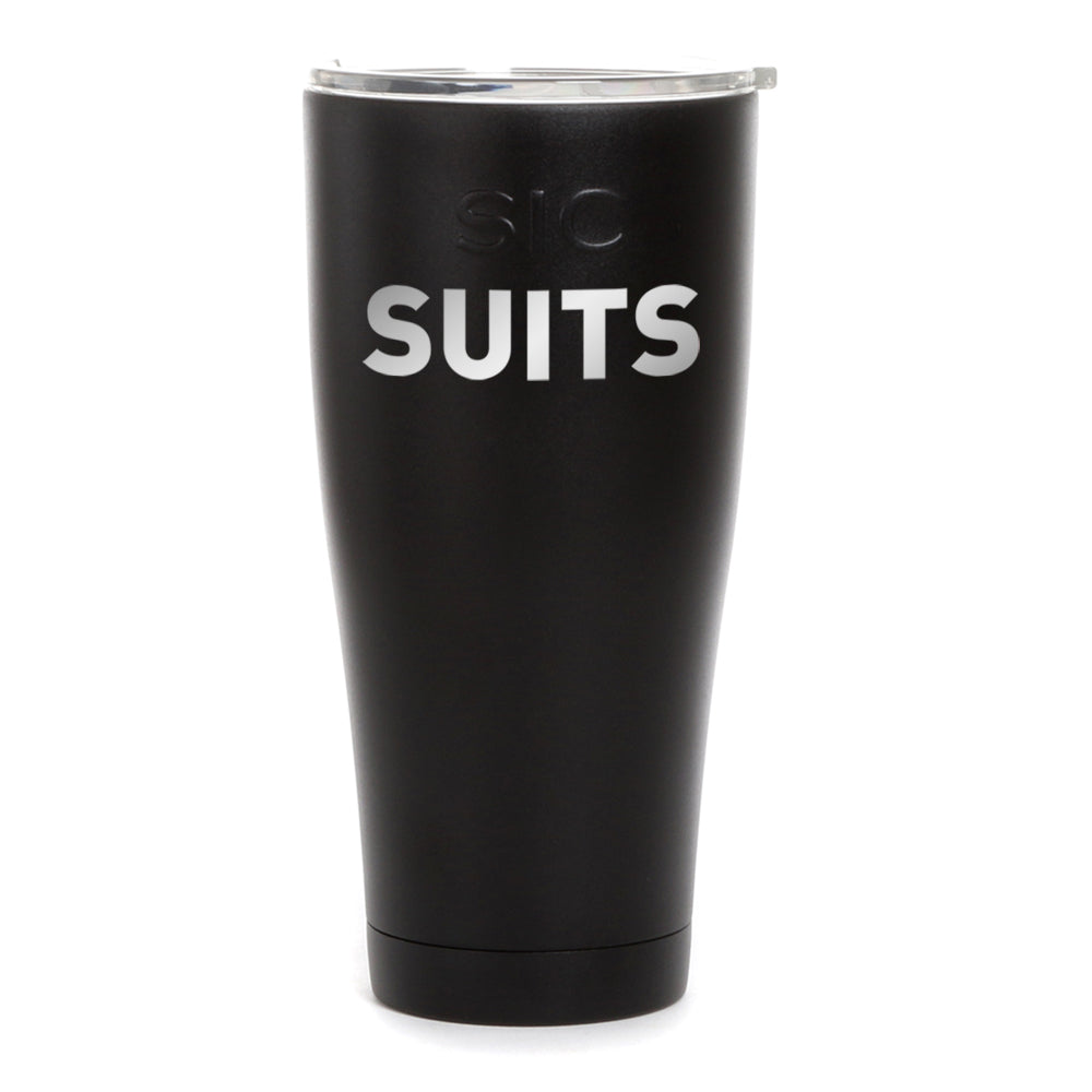 Suits Logo Laser Engraved SIC Tumbler