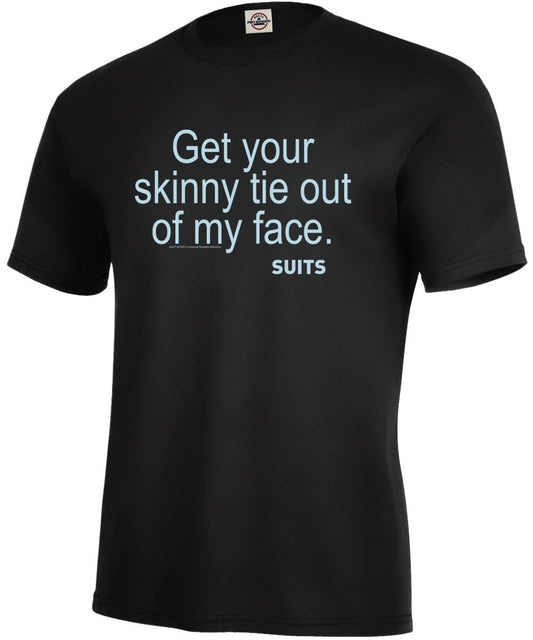 Suits Skinny Tie Adult Short Sleeve T-Shirt
