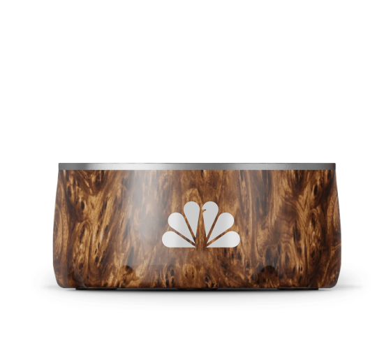 NBC Swell Teakwood Dog Bowl