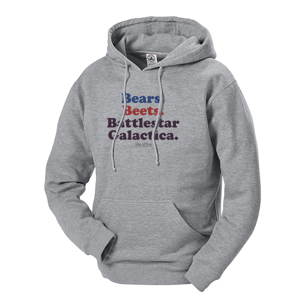 The Office Bears. Beets. Battlestar Galactica Hooded Sweatshirt