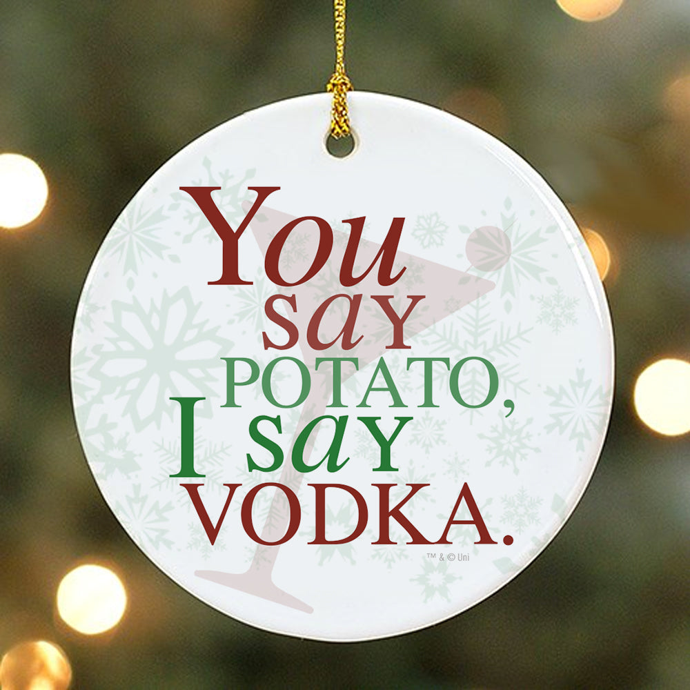 Will & Grace You Say Potato I Say Vodka Ornament