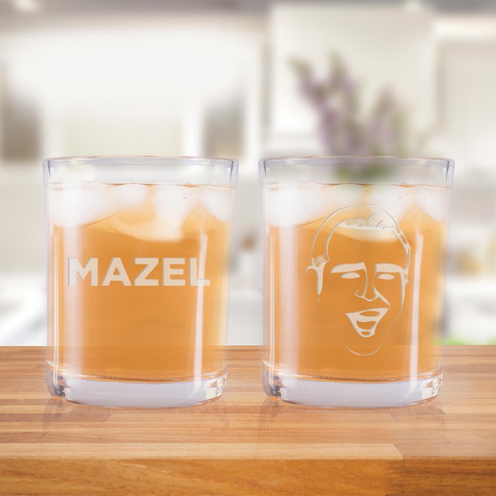 Watch What Happens Live Mazel Personalized Stemless Wine Glasses