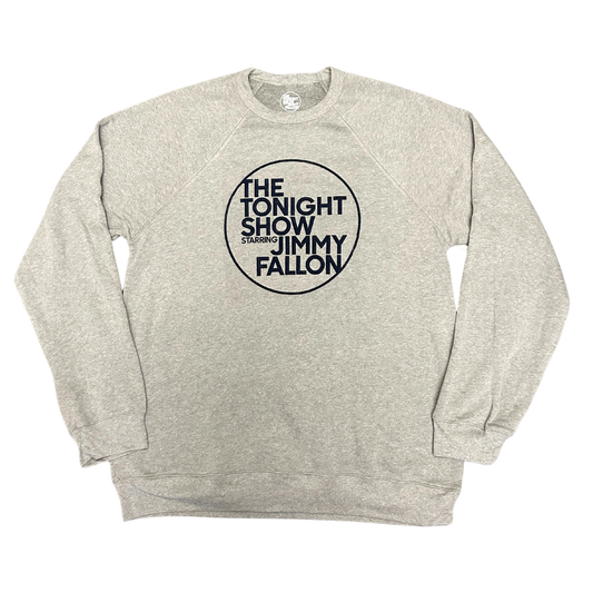 TSJF Flocked Circle Logo Crewneck - Grey - L