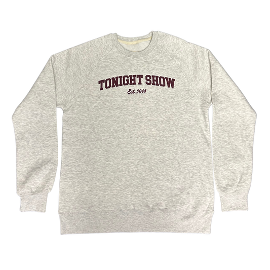 Tonight Show est. 2014 Collegiate Crewneck - Grey - S