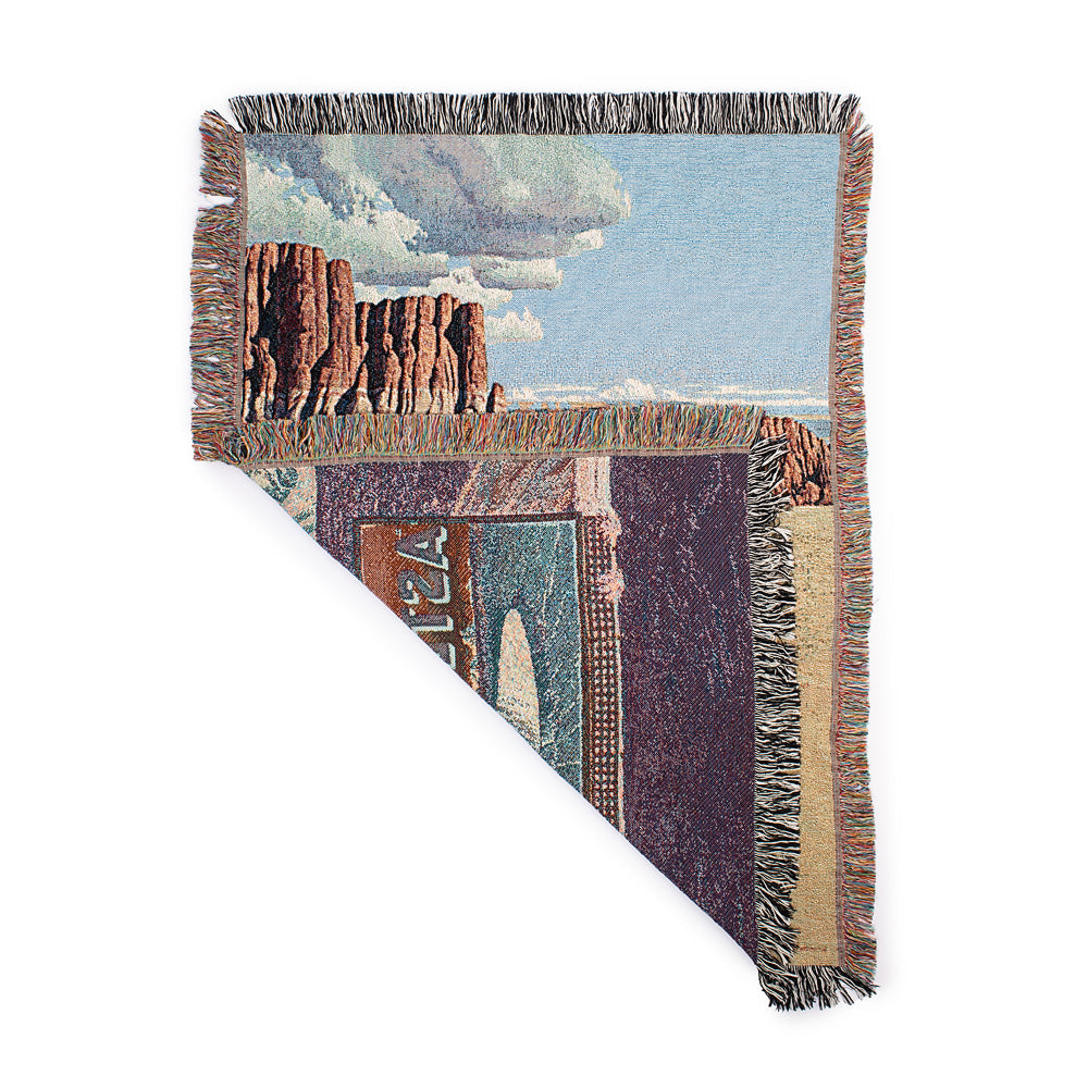 Asteroid City Poster Woven Blanket