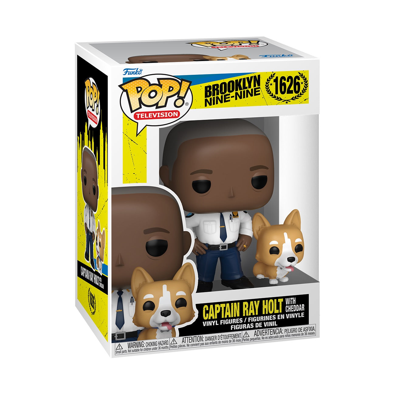 Brooklyn NineNine Captain Raymond Holt with Cheddar Funko Pop! Figure