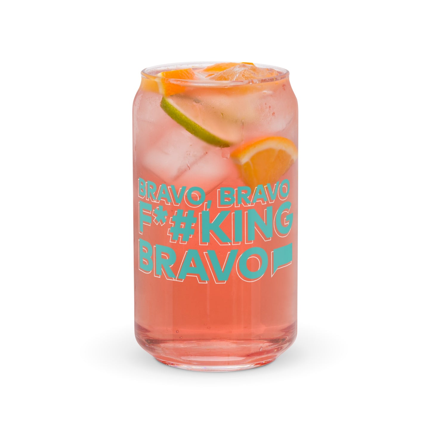 The Real Housewives of Beverly Hills Bravo, Bravo Can Shaped Glass