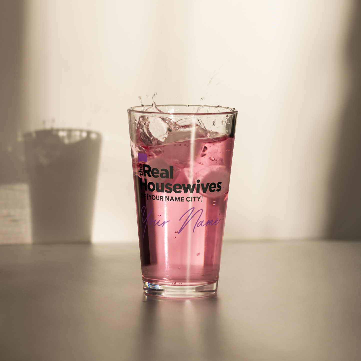 The Real Housewives Personalized Pint Glass
