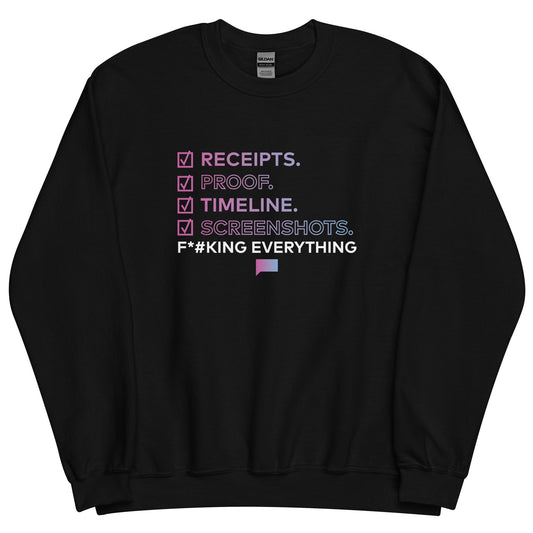 The Real Housewives of Salt Lake City Receipts Crewneck