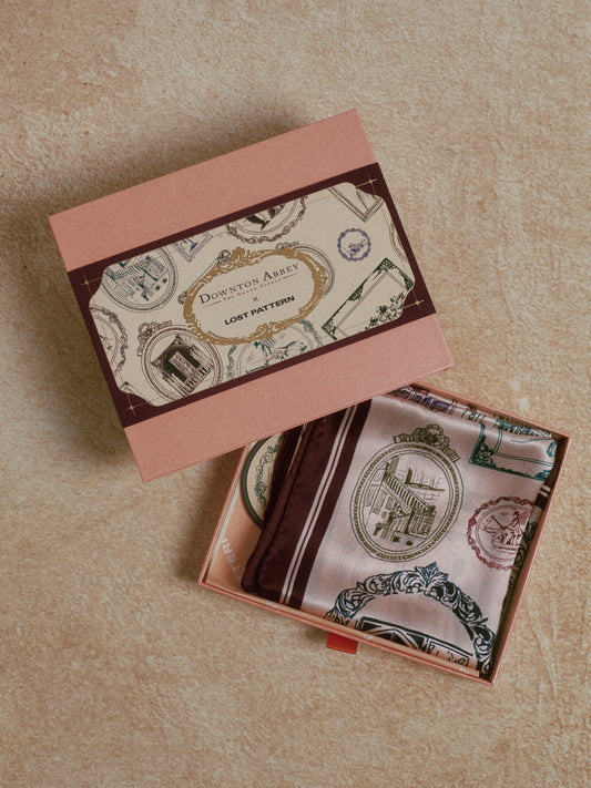 Lost Pattern x Downton Abbey: The Grand Finale Silk Scarf