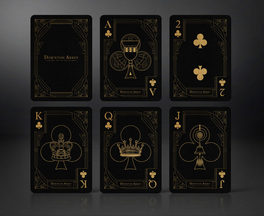 Downton Abbey: The Grand Finale Playing Cards Black and Gold