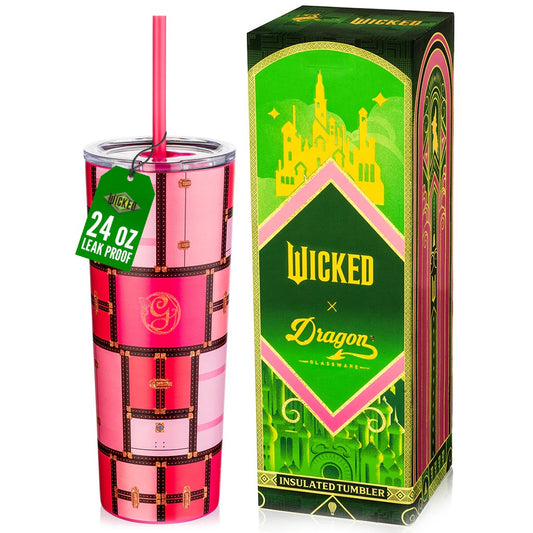 Dragon Glassware® x WICKED Glinda Luggage Tumbler
