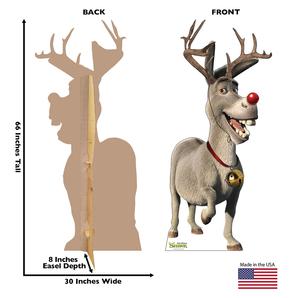 STAR CUTOUTS STSC821 Offical Lifesize Cardboard Cutout Party Decoration & Fun Gift Shrek Fiona Donkey Child Size Stand In Height 134cm - Foto 6