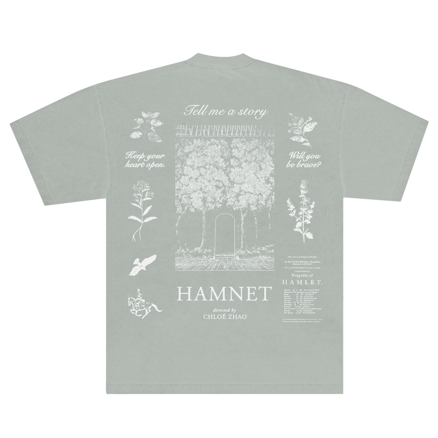 Hamnet x Cinegogue: Tell Me A Story T-shirt Heather Prism Dusty Blue