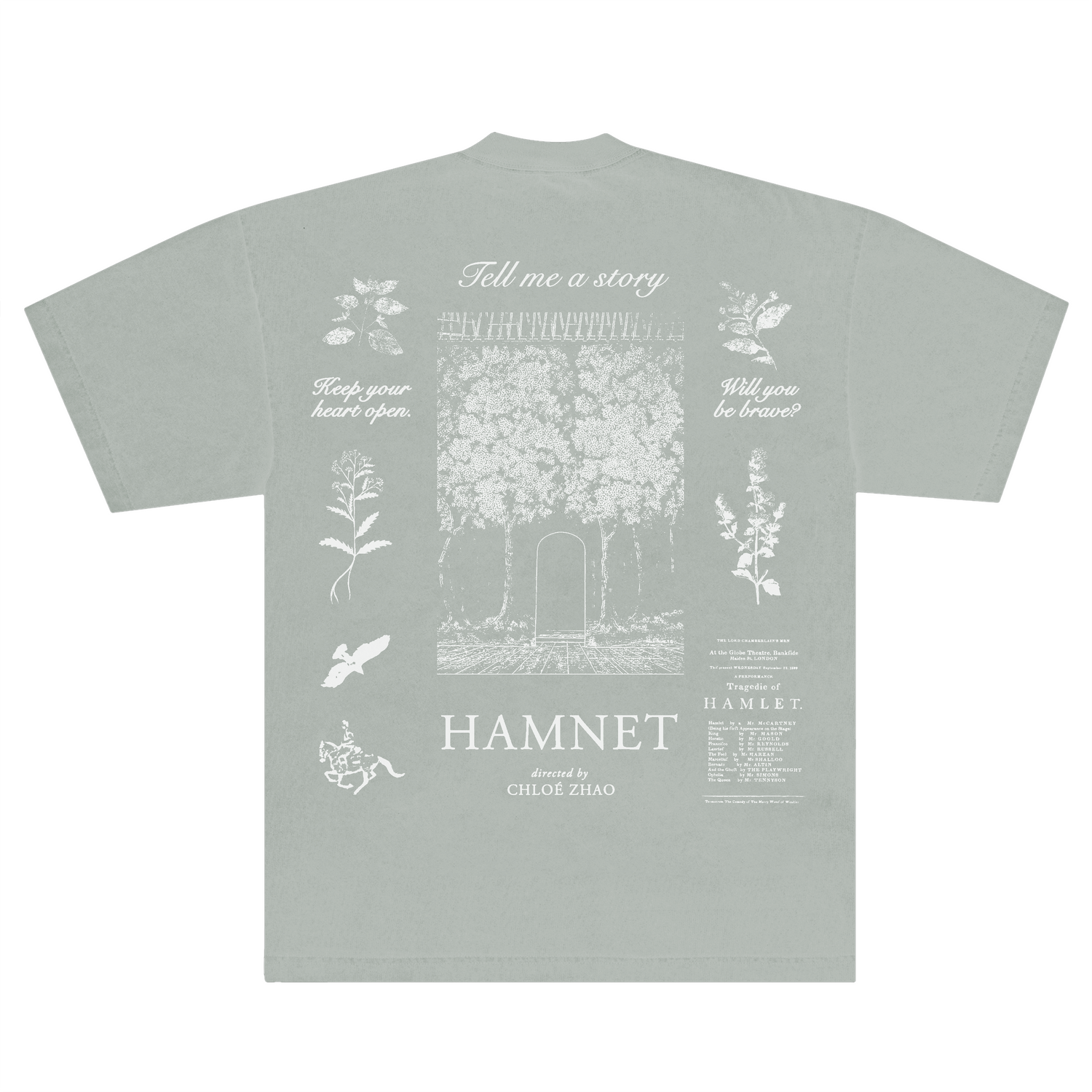 Hamnet x Cinegogue: Tell Me A Story T-shirt Heather Prism Dusty Blue