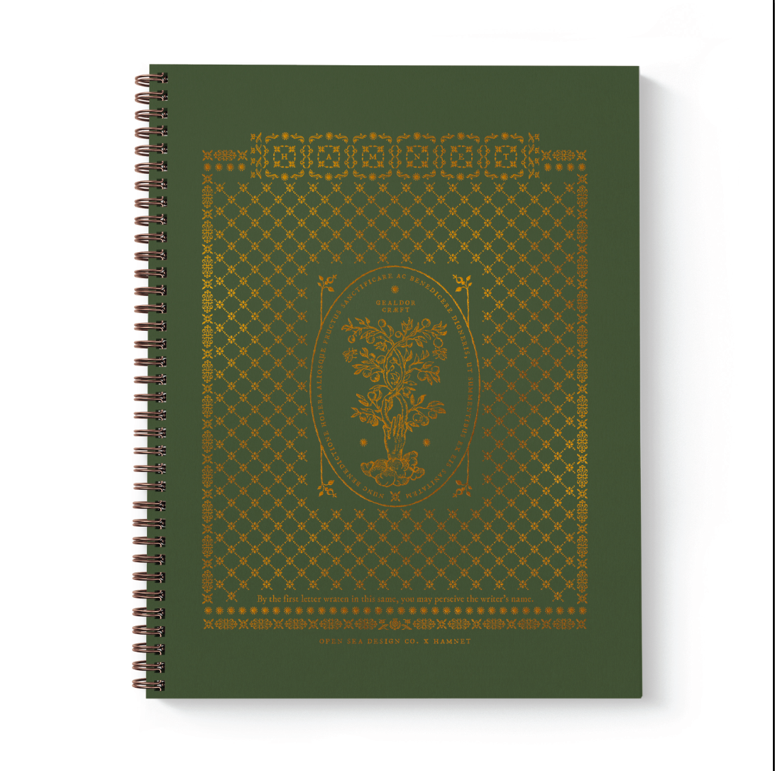 Hamnet x Open Sea Design: Herbal Grimoire Notebook Green