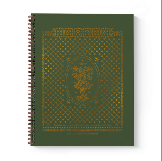 Hamnet x Open Sea Design: Herbal Grimoire Notebook Green