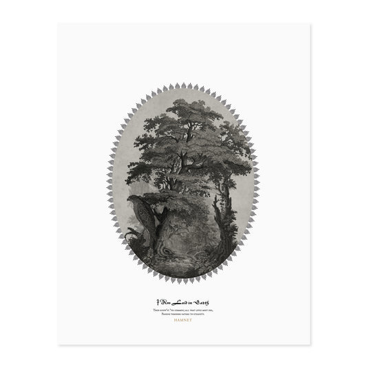 Hamnet x Open Sea Design: Laid in Earth Art Print Black/white