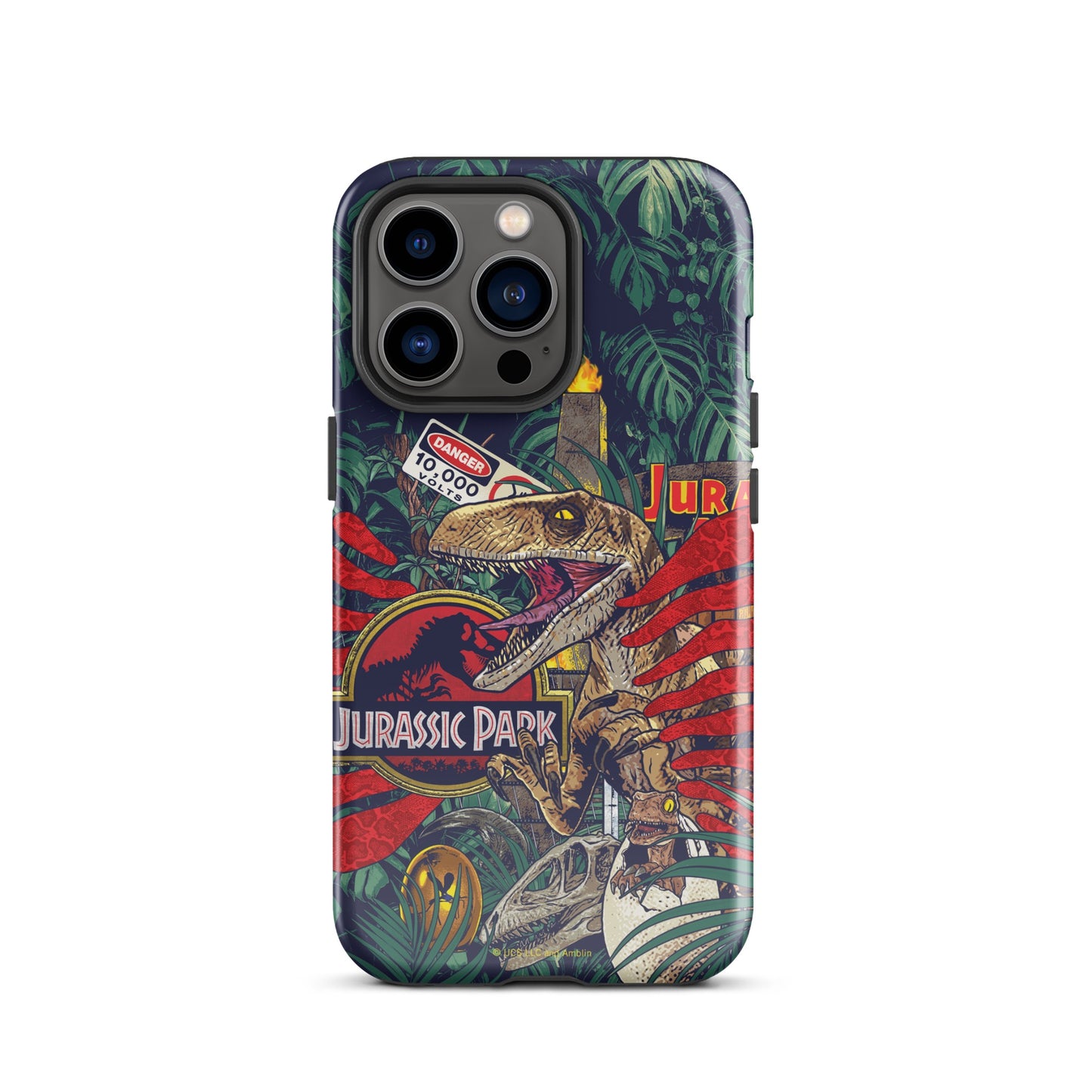 Jurassic Park Jungle Collage Tough Phone Case - iPhone