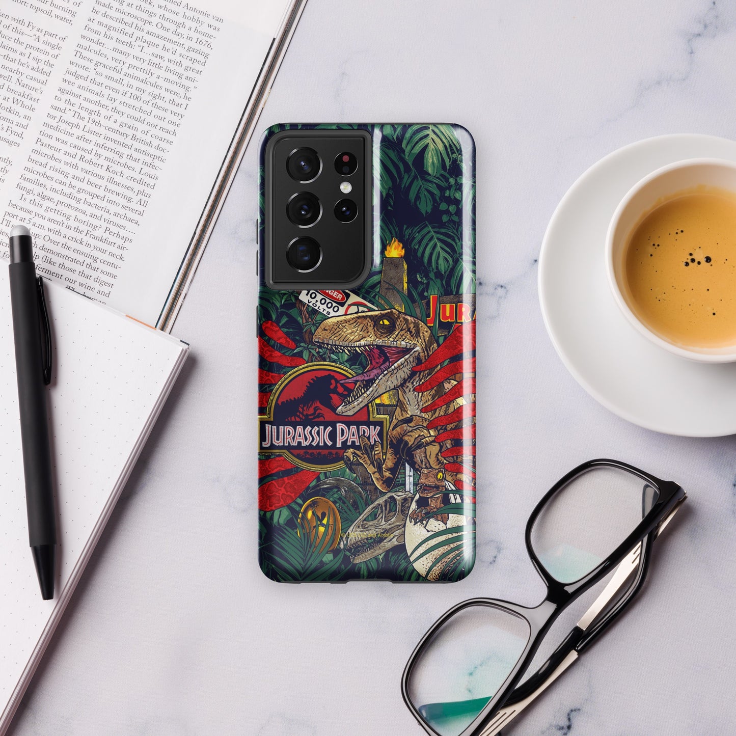 Jurassic Park Jungle Collage Tough Phone Case - Samsung