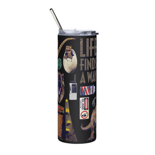 Jurassic Park Icon Collage Stainless Steel Tumbler