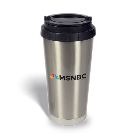 MSNBC Gear LOGO 16 oz Stainless Steel Thermal Travel Mug