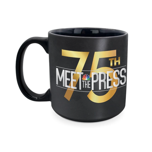 Meet the Press: 75th Anniversary Matte Black Mug